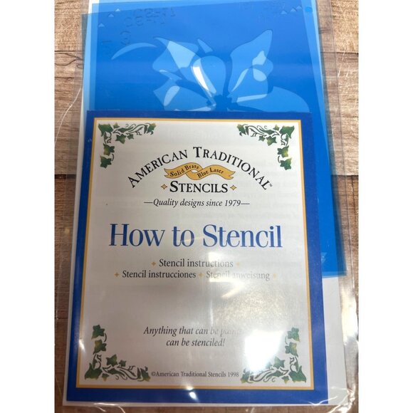 3 American Traditional Stencils CS-17 Columbine Design - Picture 3 of 3